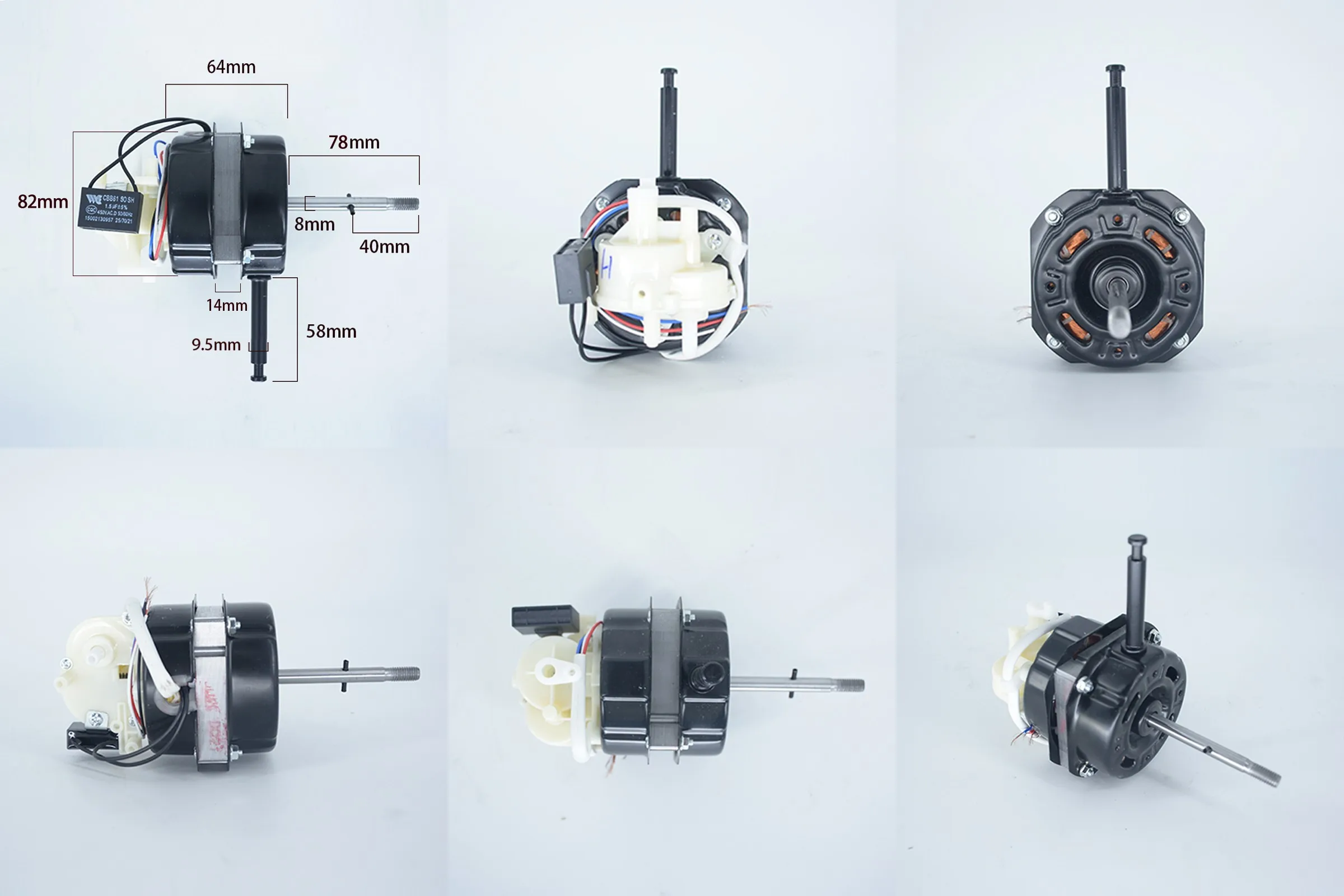 Outdoor ydk series psc condenser yyhs-f-6 bathroom fan motor 12 for stand fan