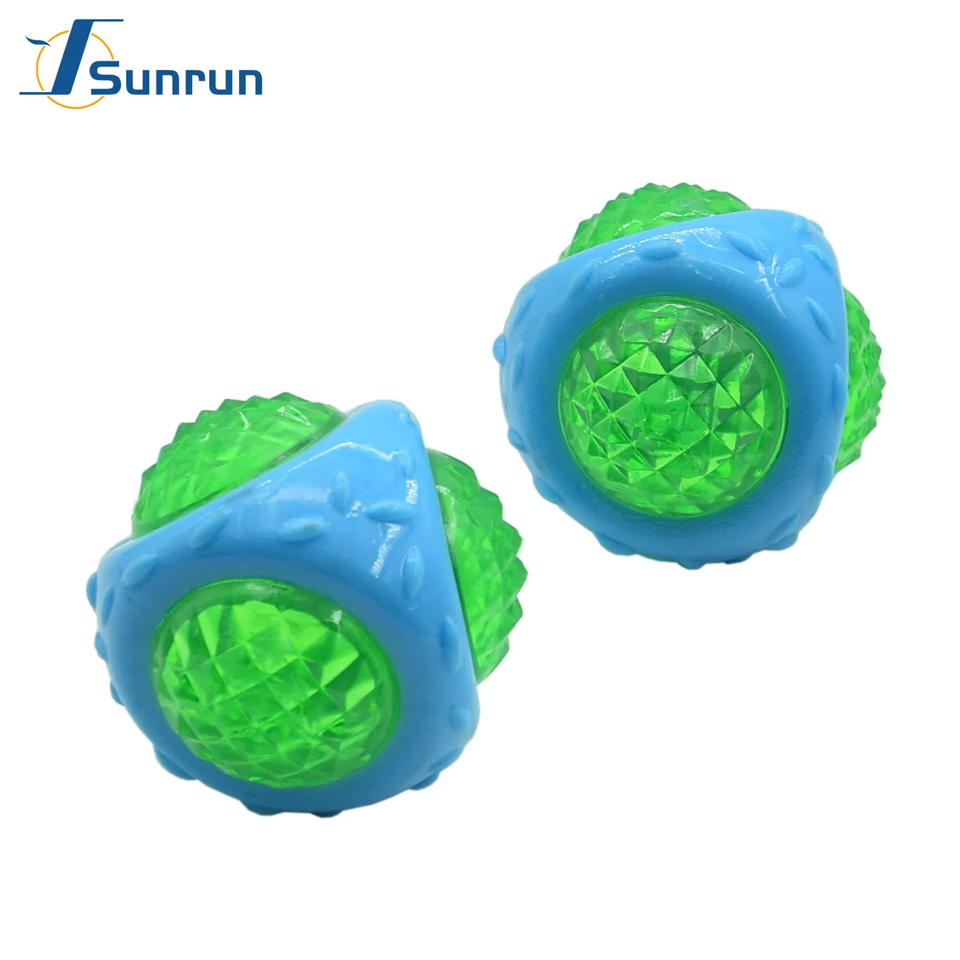 Diamond Ball Rubber Durable LED Squeaker Toy for Dogs Dogs Squeaky Chew Toy Interactive Floating for Dogs