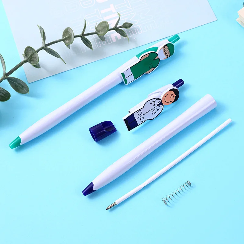 Cute Nurse Pens Appreciation Gifts Novelty Lovely Cartoon Ball Point Pens for Writing Stationery School Office Supplies