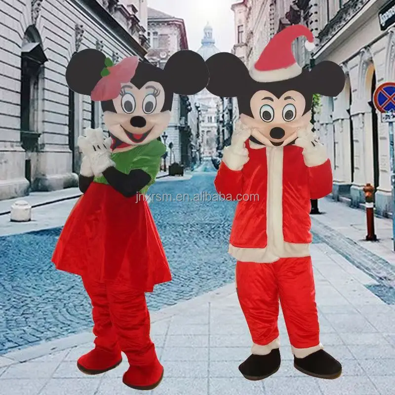 Новогодняя одежда для вечеринок, Делюкс, бархатный плюшевый Рождественский костюм, костюмы Санты, костюмы для взрослых, костюм Санта-Клауса, костюмы с мышкой