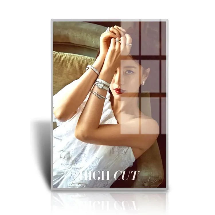 Factory hot sell led Boxes custom slim advertising signs display screen ultra thin lightbox price list for restaurant cinema
