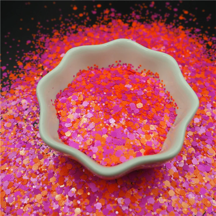 Bulk factory new  Cindy color of chunky mixed glitter for tumbler and nail art