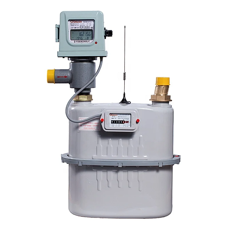 IC Card Prepaid Industrial Diaphragm Gas Meter Temperature from -25 to 55