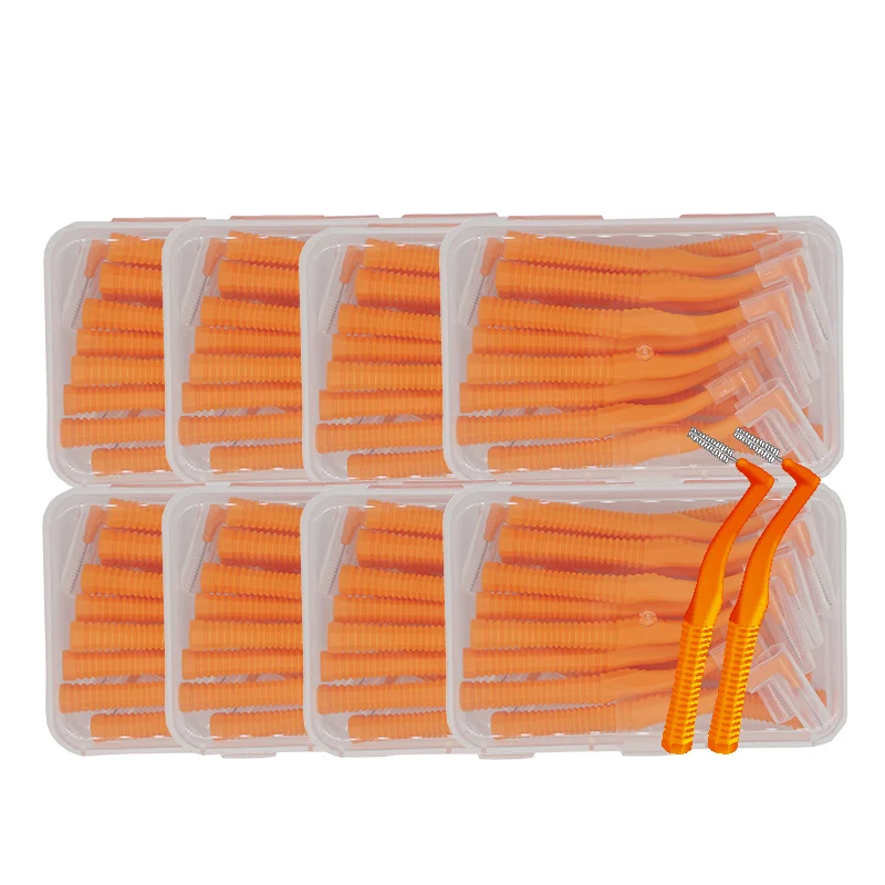 Factory Wholesale Orthodontic Ortho Toothbrush Oral Cleaning Toothpick Care cepillo dental flossing toothbrush 160pcs 1.2mm