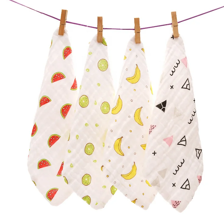 
High density six layer bubble wash gauze baby towel baby face towel baby saliva towel 