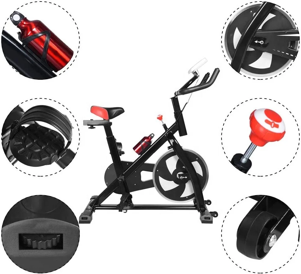 Hot China Megnetic Foldable Exercise Spining Bike Weight Reduction Silent Cycling Spinning Home Workout Equipment Cardio Machine