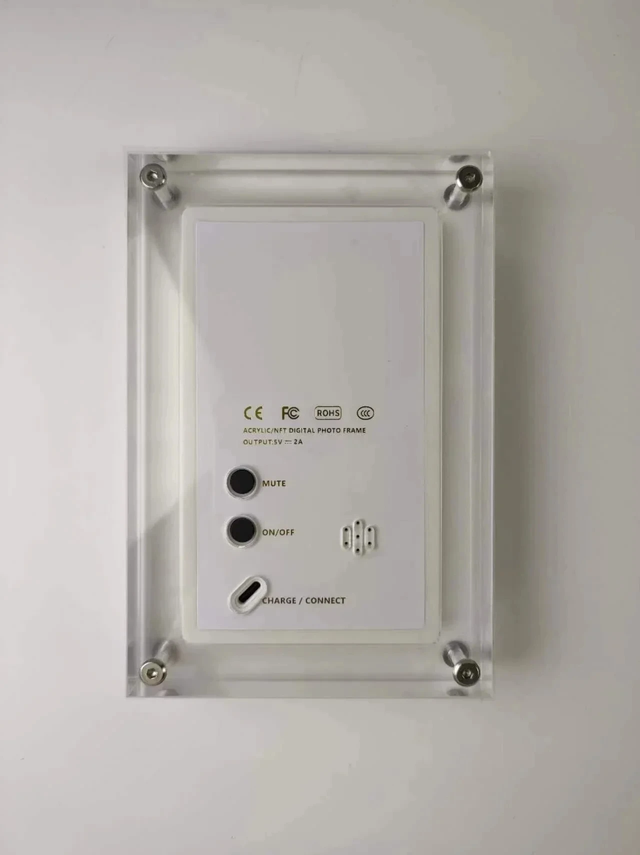 Acrylic Digital Photo Frame Visual Electronic Video Picture Frame 1200mAh Built-in Battery 2GB Memory 5inch Display Screen