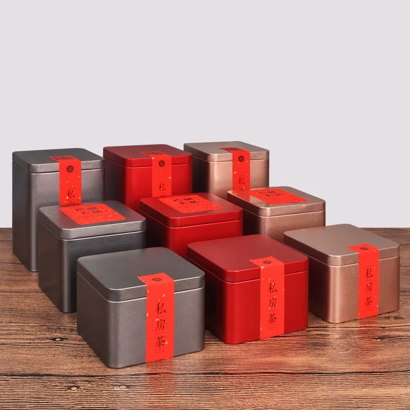 Star Packaging High Quality Custom Square Pomade Container Metal Cosmetic Case Mate Black Finished Aluminum Tin Jar