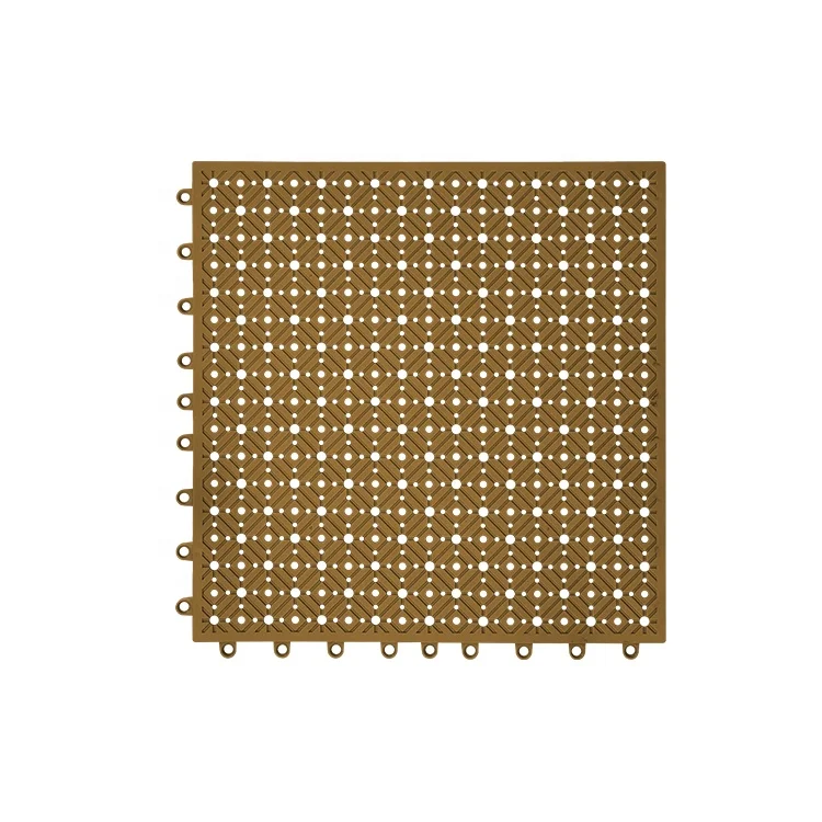 
YIDE Top grade ECO-friendly soft PVC drainage flooring plastic tiles for balcony and kitchen 
