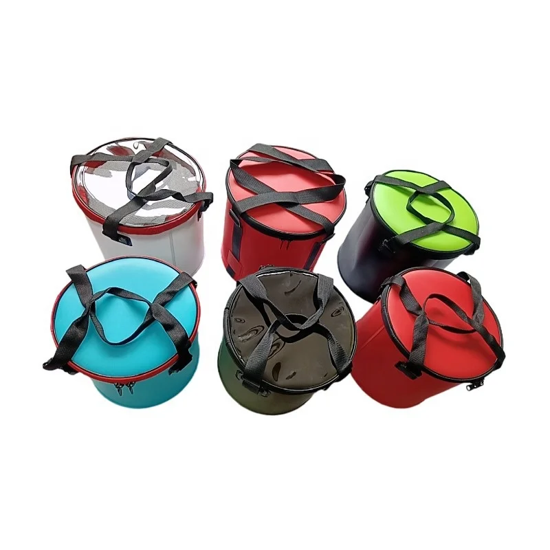 Easy carry fashion popular round EVA Fishing Bucket live fish box