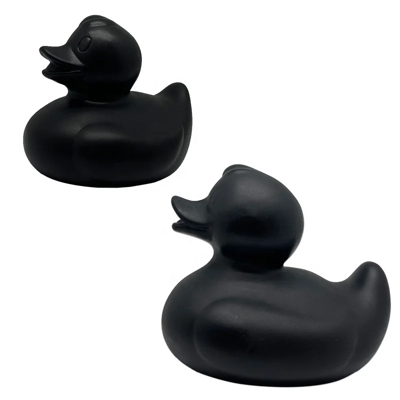 Promotional 2 inch Custom Black Mini Duck Bath Toy Duckie Water 3 inch Spray Kid Float Squeaky Small Rubber Duck