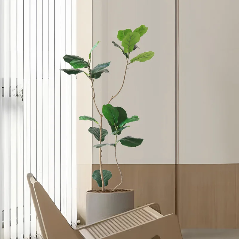 Y-shaped trunk banyan tree by plastic material green plant interior decoration artificial plant life size artificial trees