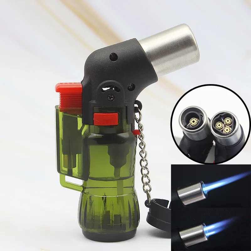 2023 Brand New Luxury Metal Silver Cigar Lighter Butane Zinc Alloy Cigar Lighter