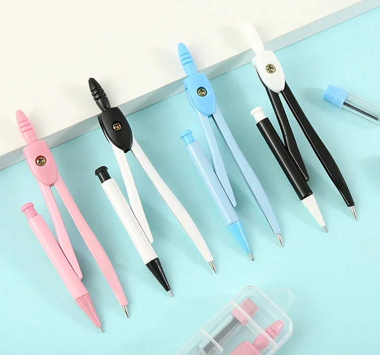 Stationery Drawing Circles Mathematics Pencil Compass Compasses Student Math Drawing Compass With Lead Core Geometry Tools