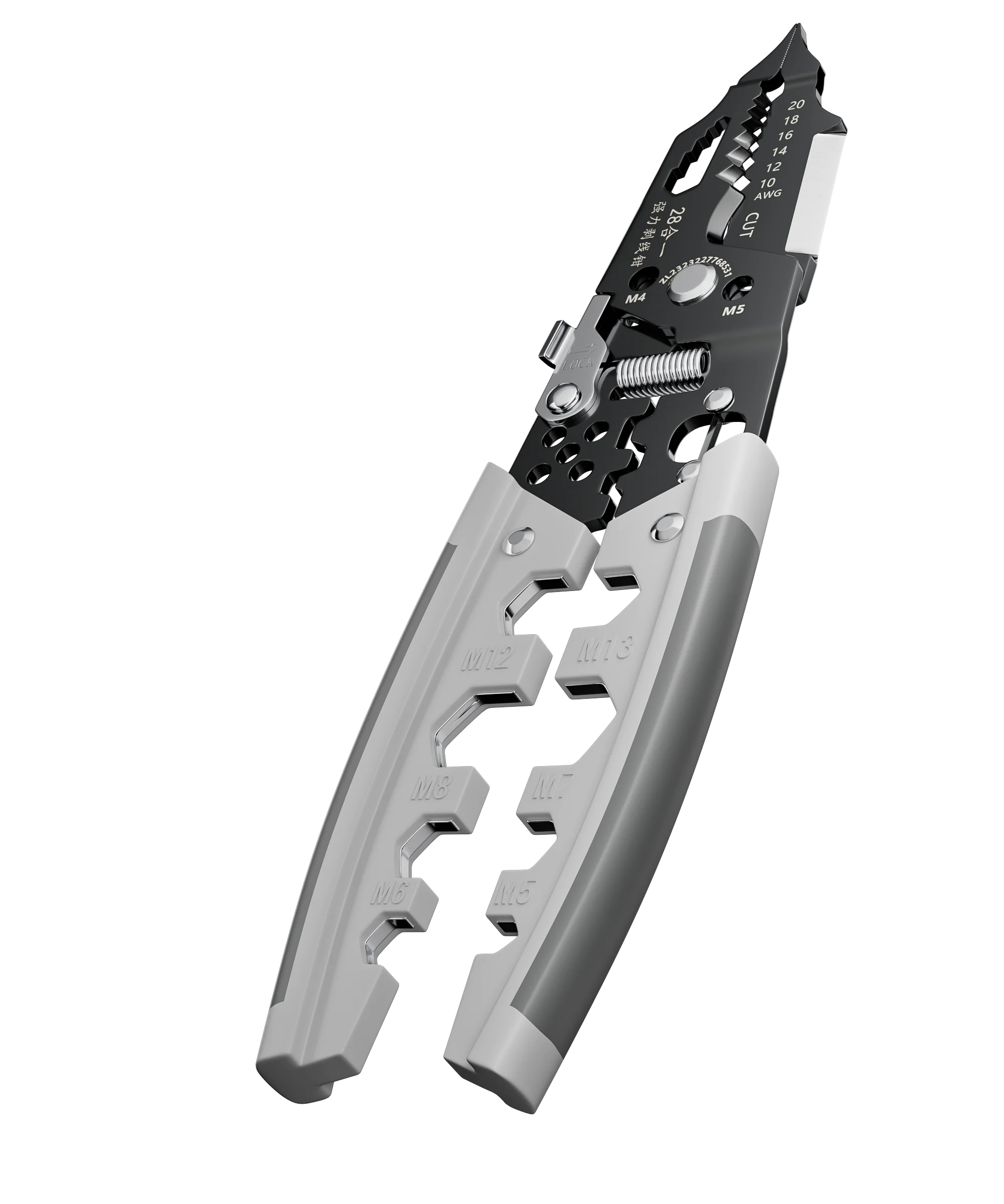 Multifunctional wire stripper for electricians universal wire pressing and winding industry cutting and dividing