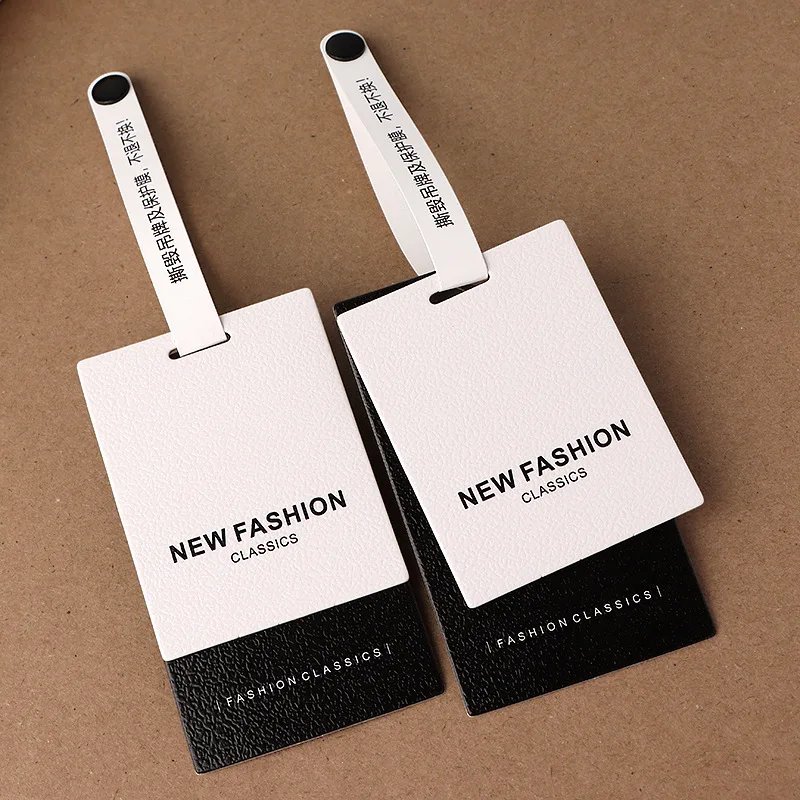 Customized Anti Stripping Tags For High-End Clothing Stores Clothing Tags Hanging Tags Design Logos