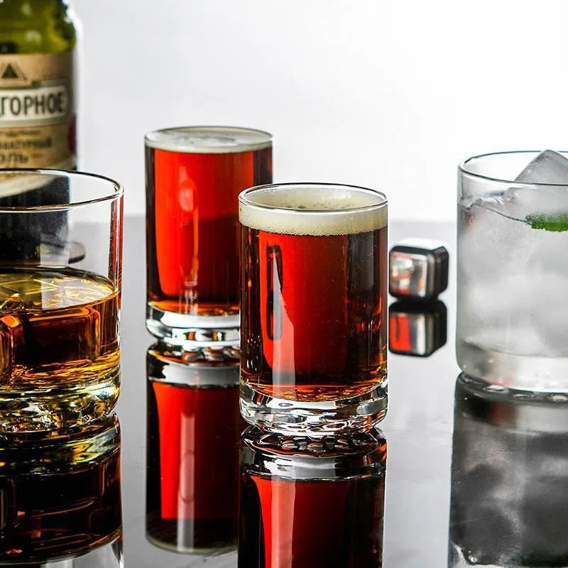 Libbey Glass Strong Classic Thickened Bottom Whisky Glass Cocktail Glasses Tumblers