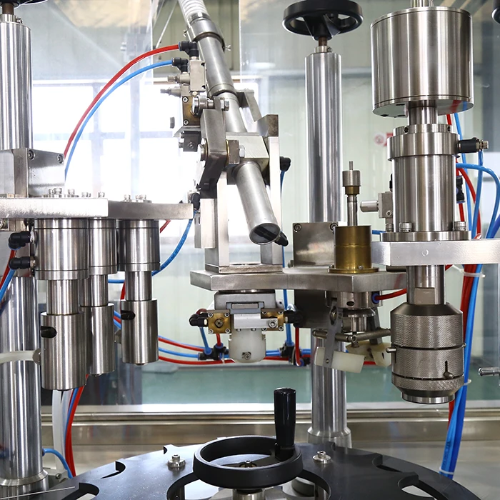 Auto Aerosol Can Filling Equipment For Body Spray , Deodorant Spray. automatic filling line with high capacity