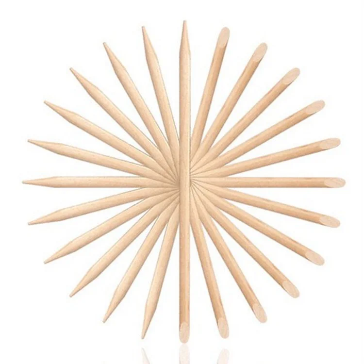 Высококачественный оранжевый салонный Маникюрный Инструмент Толкатель для кутикулы для удаления ногтей деревянные палочки для дизайна ногтей