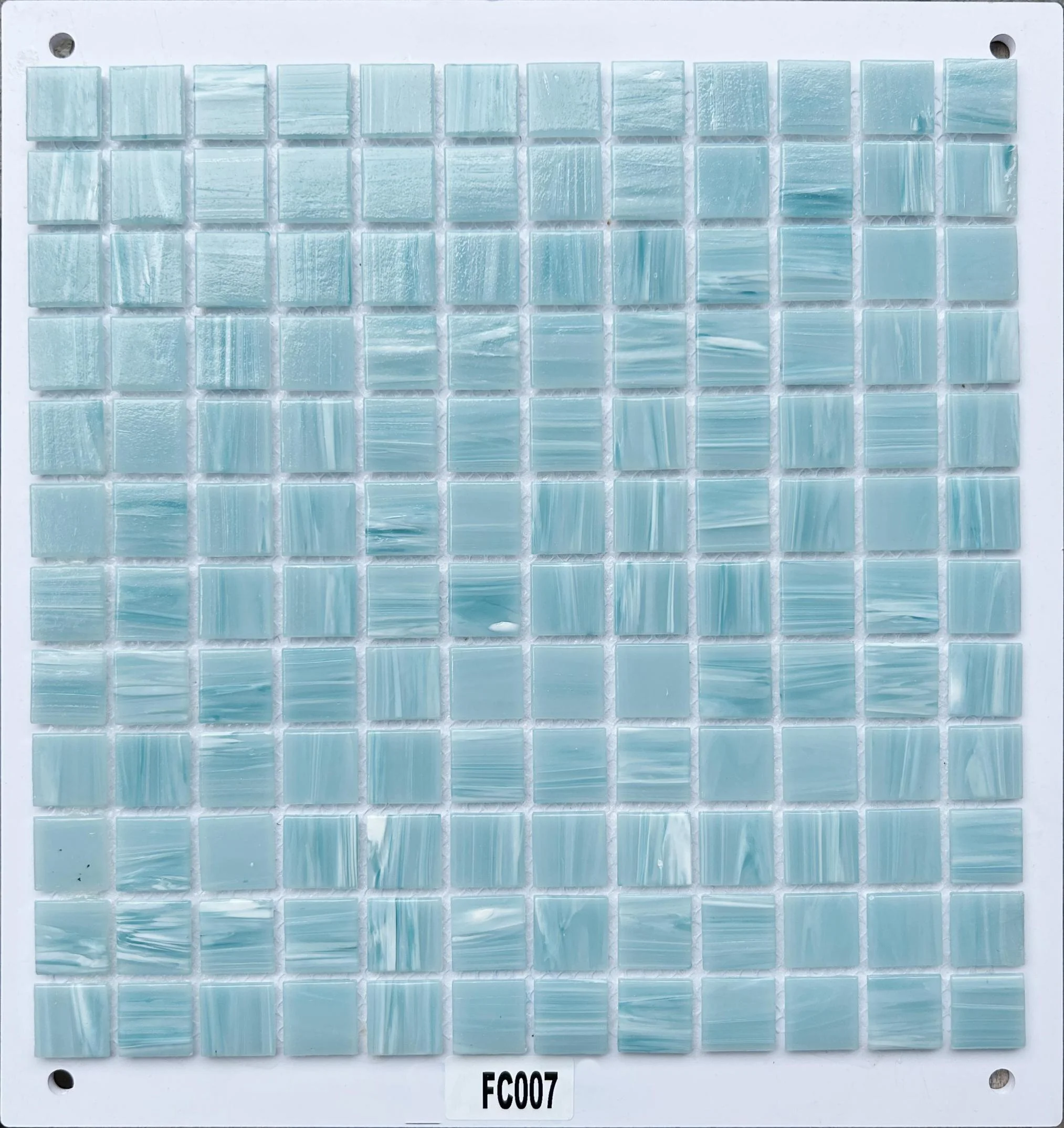 Factory fast delivery discount unique artistic turquoise green color glass mosaic netting parquet tiles swimming pool tiles