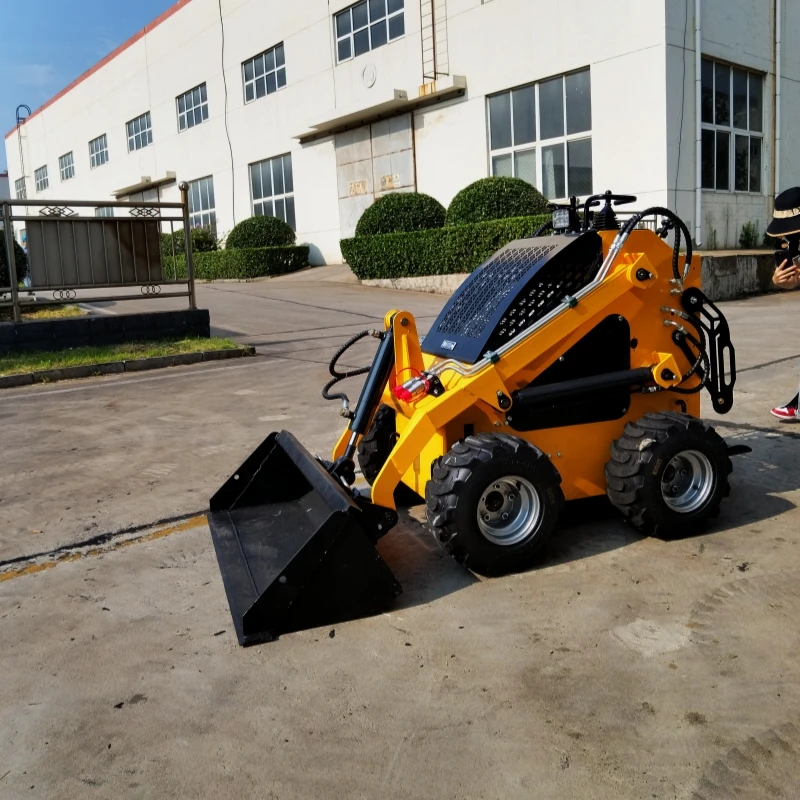 Mini Skid Steer Loader Multi-Purpose Expandable Household Low-Cost Skid Loader