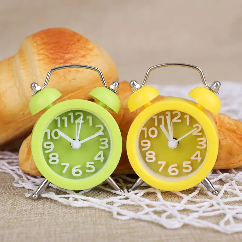 Best Price Circular Multi-function Alarm-Clock-Metal 1.5Inch Traditional Alarm Table Clock