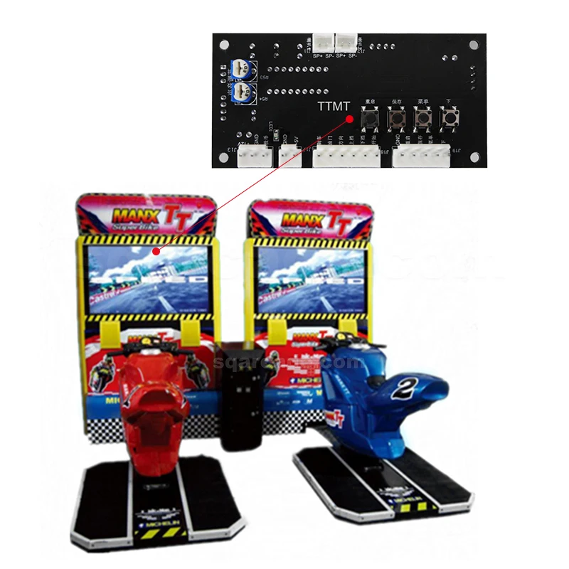 Superbike Motor I/O board IO card for Super bikes Racing Game machine parts Coin Operator Racing Game Amusement Arcade Machine