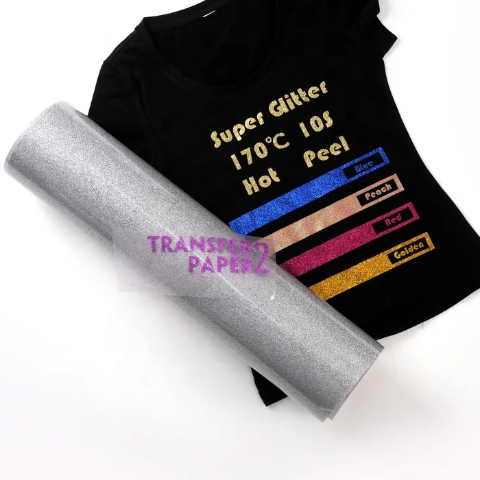 
Factory price 40+ colours Super glitter htv vinyl heat transfer 
