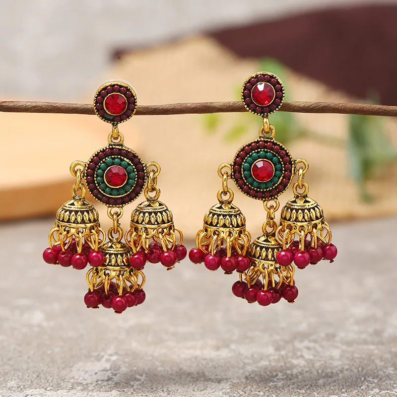 2020 модные серьги с кисточками из бисера для женщин серьги ручной работы Jhumka Brincos этнические Винтажные Ювелирные Изделия