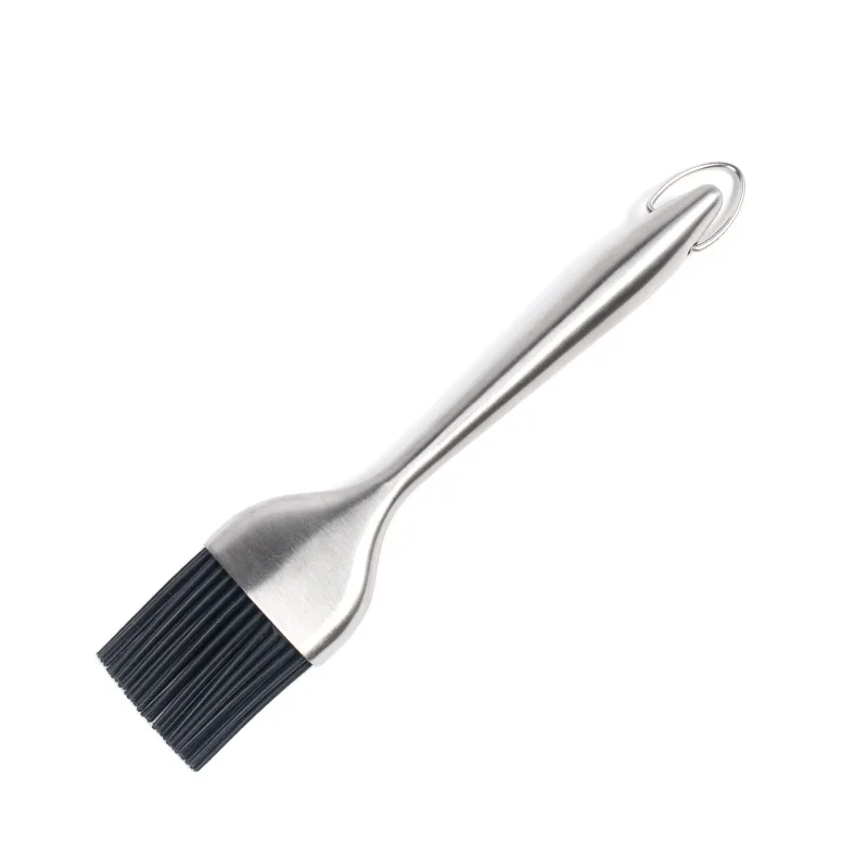 Amazon Hot selling Stainless Steel Long Handle Silicone Cooking Barbecue Grill Brush Oil barbecue Brush