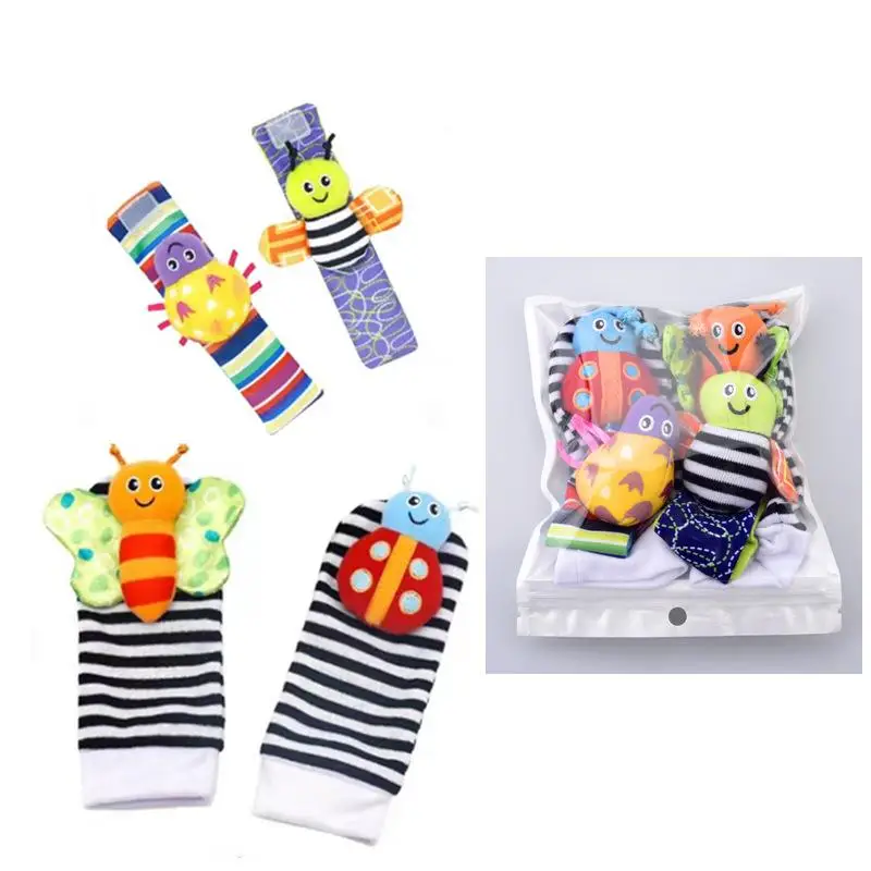 Infant Rattles Stuffed Toys Animal Baby Socks