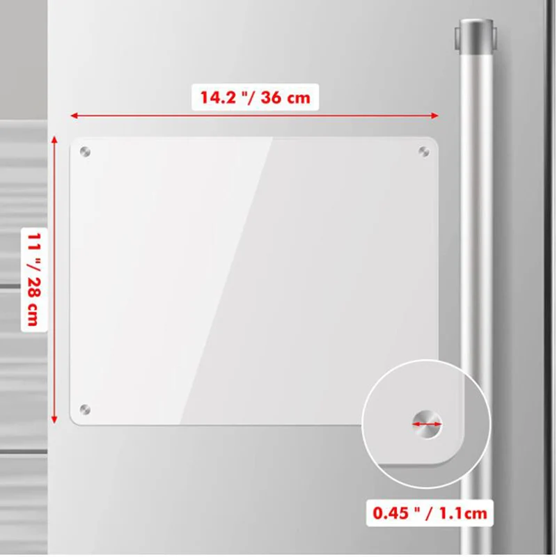 Eco-friendly factory customize clear  acrylic sign  Board Dry Erase Board Magnetic on the wall