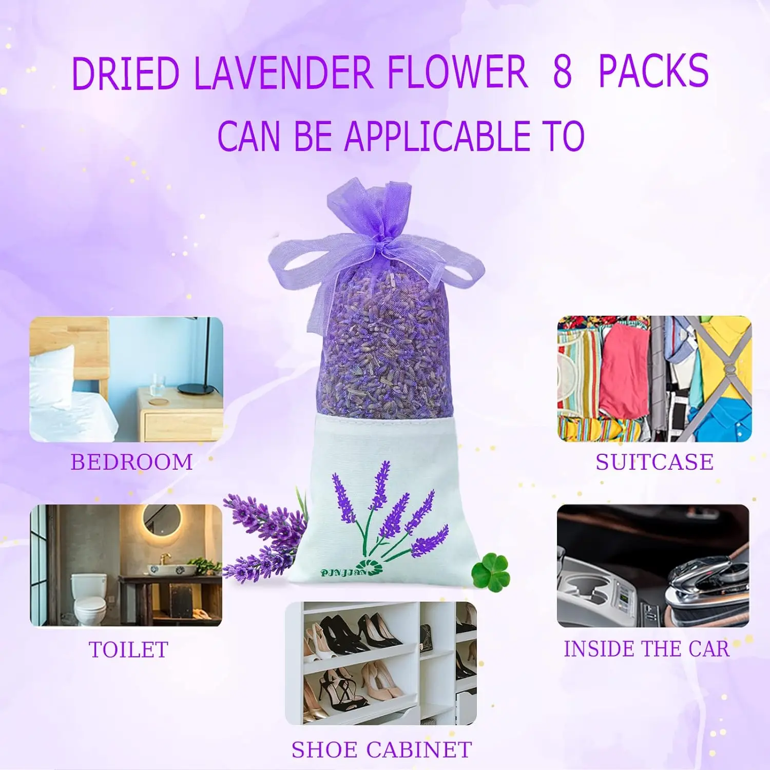 Lavender Sachet Bags, Natural Ultra Blue Lavender Buds for Home Fragrance, Room decorations and Fresh Lavender Scent Sachets