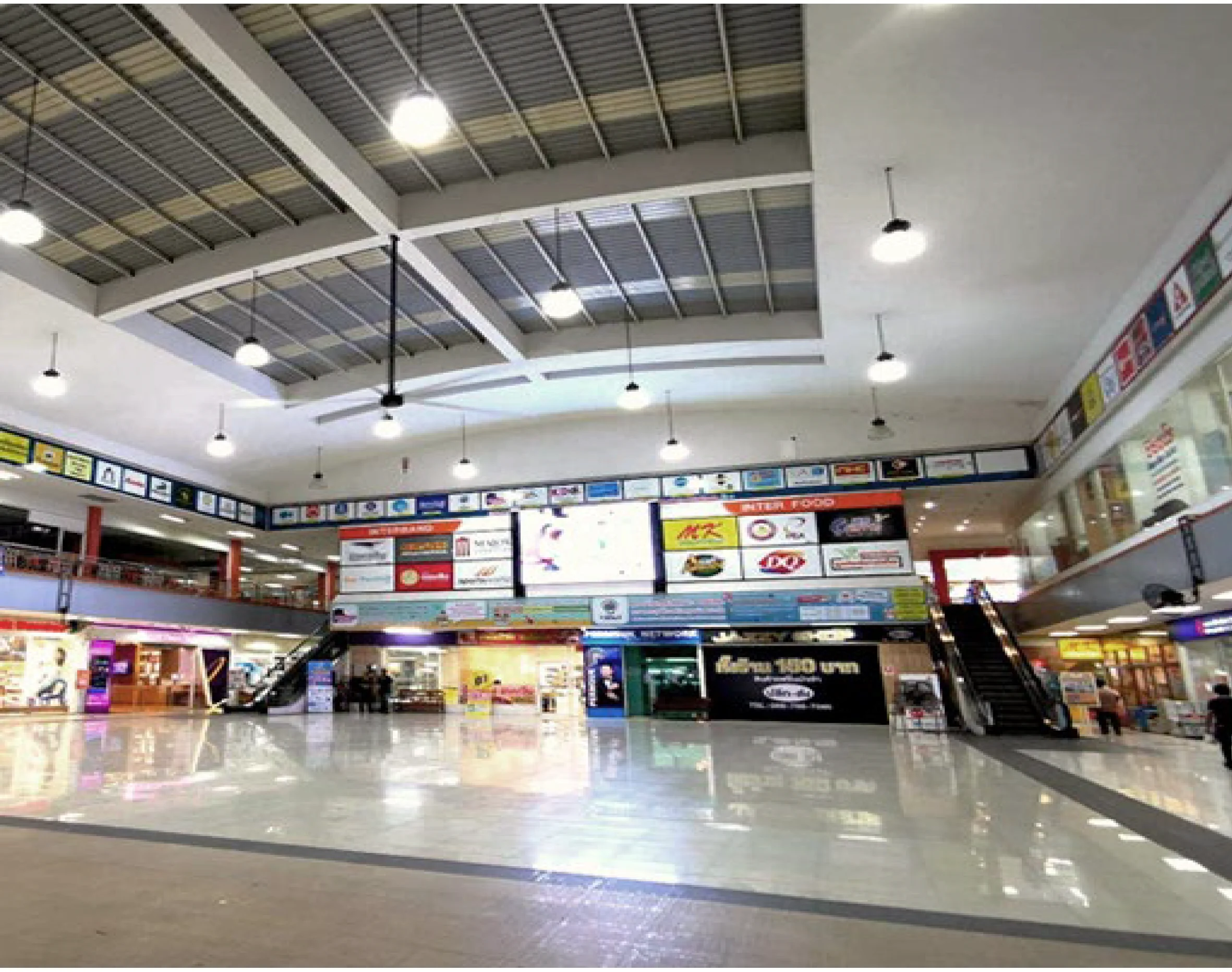 Shopping mall use 10ft  5 blades big industrial hvls ceiling fans with PMSM Motor