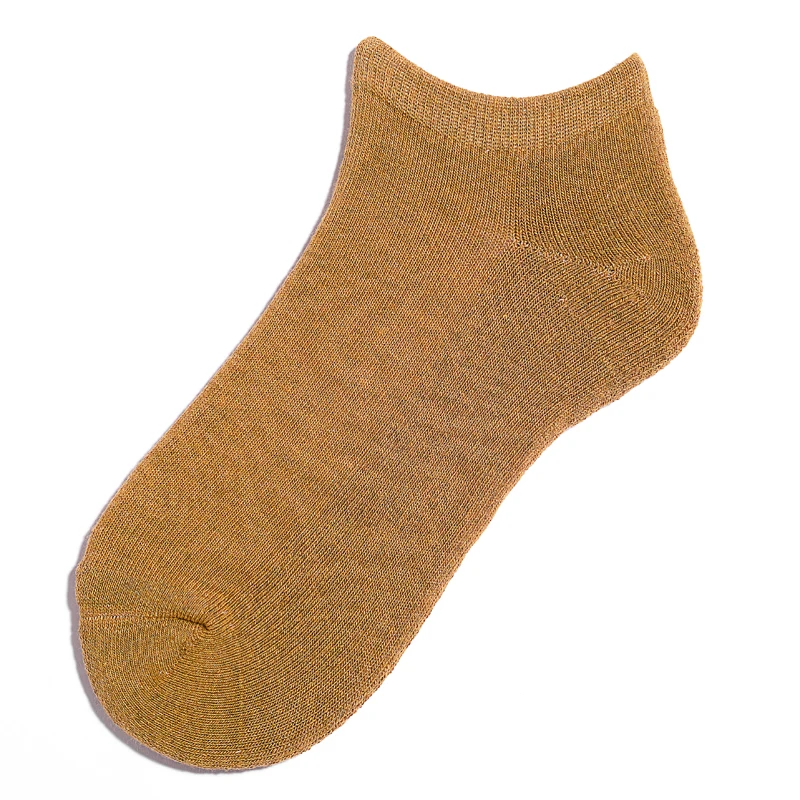 
High Quality Cushion Thick Bottom Cotton Morandi Color Soft Casual No Show Women Ankle Socks 