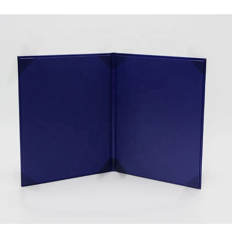 A4 PU Leather Kinds of Colors Restaurant Menu By High Quality Manufacture Factory