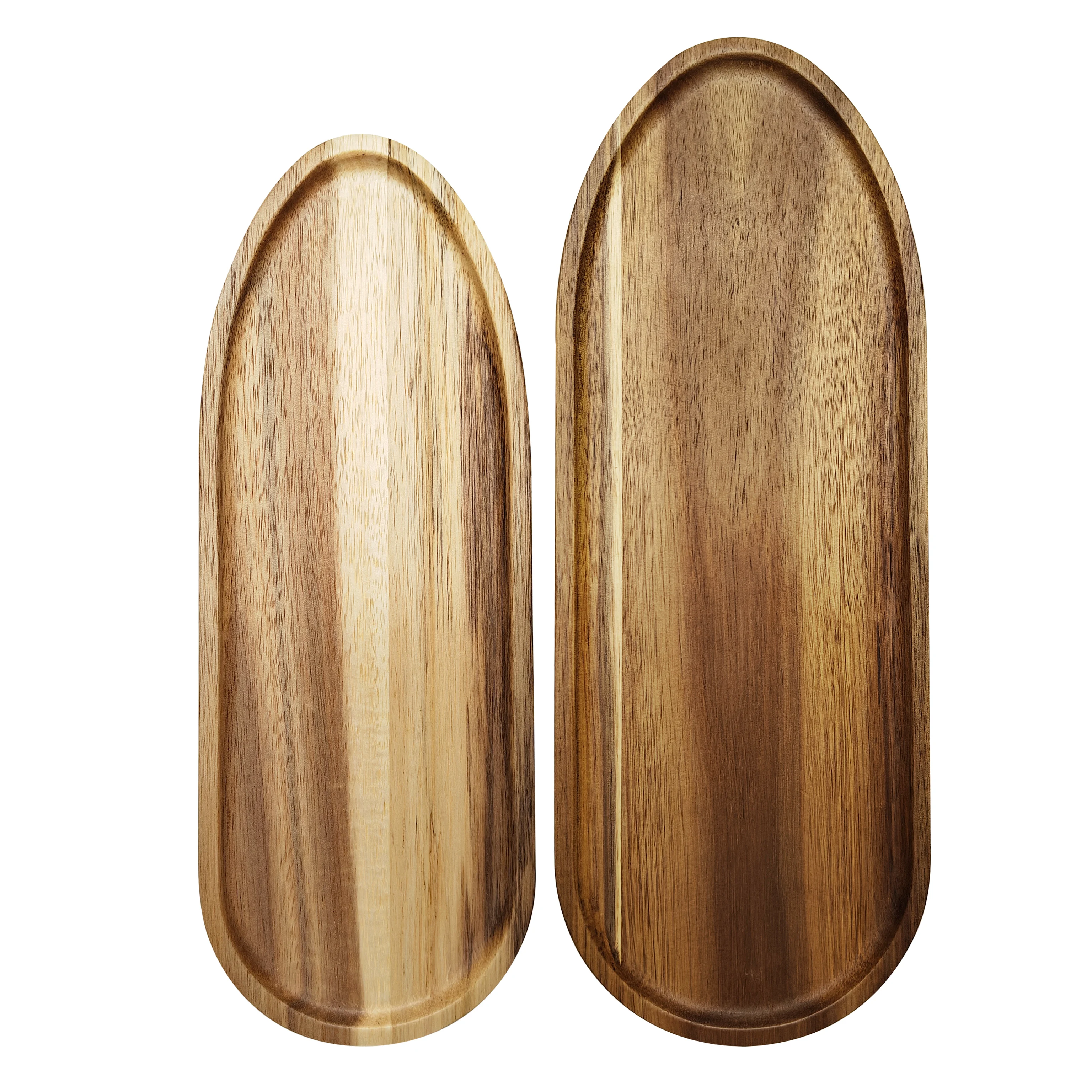 Acacia wood papaya seed-shaped tea bread tray breakfast tray wooden saucer cup coffee seeds tray