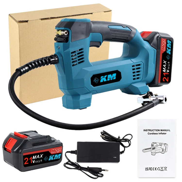 KM New Product good quality Cordless Car Air Compressor for Car Bicycle