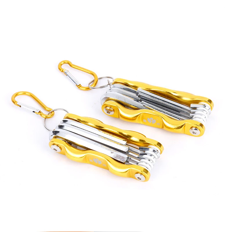 Folding hexagonal wrench tool set plum screwdriver 6 angle internal hexagonal wrench