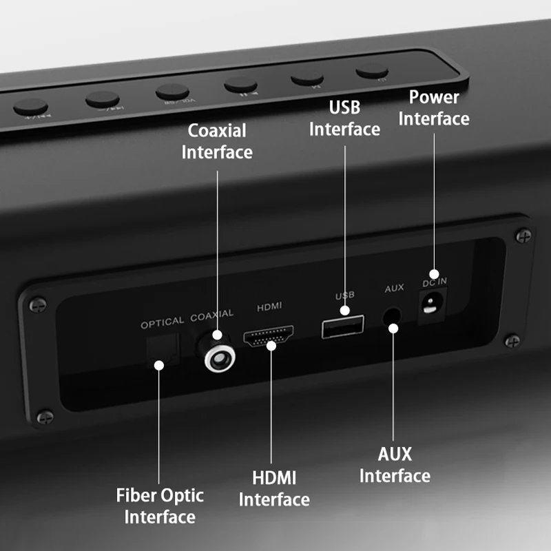 3D Surround Wireless Desktop Soundbar Speaker Home theater Sound bar BT 5.2 Bluetooths Speaker
