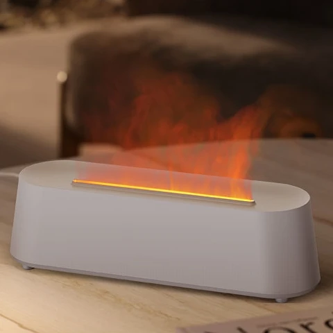 Colorful Flame Led Aroma Defuser 300ml USB Ultrasonic Cool Mist 3D Fire Flame Air Diffuser Humidifier For Home