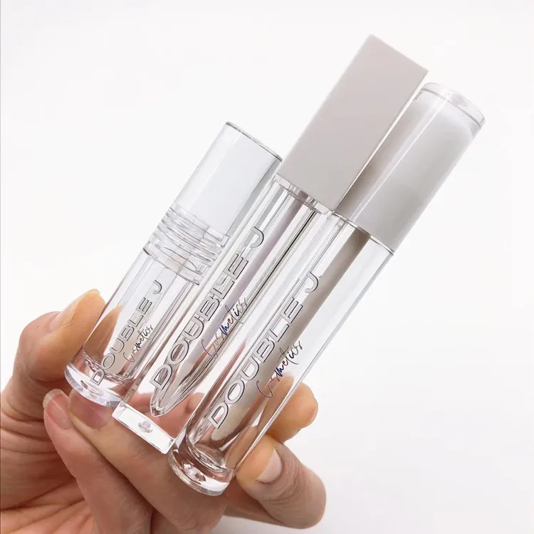 Beautiful lip color tube round tube square tube custom logo cosmetic bottle wholesale