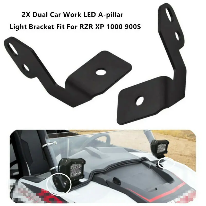 NEWWIND A-Pillar Winshield светодиодные рабочие лампы монтажные кронштейны для 2014-2018 Polaris RZR XP 1000 2015-2018 900