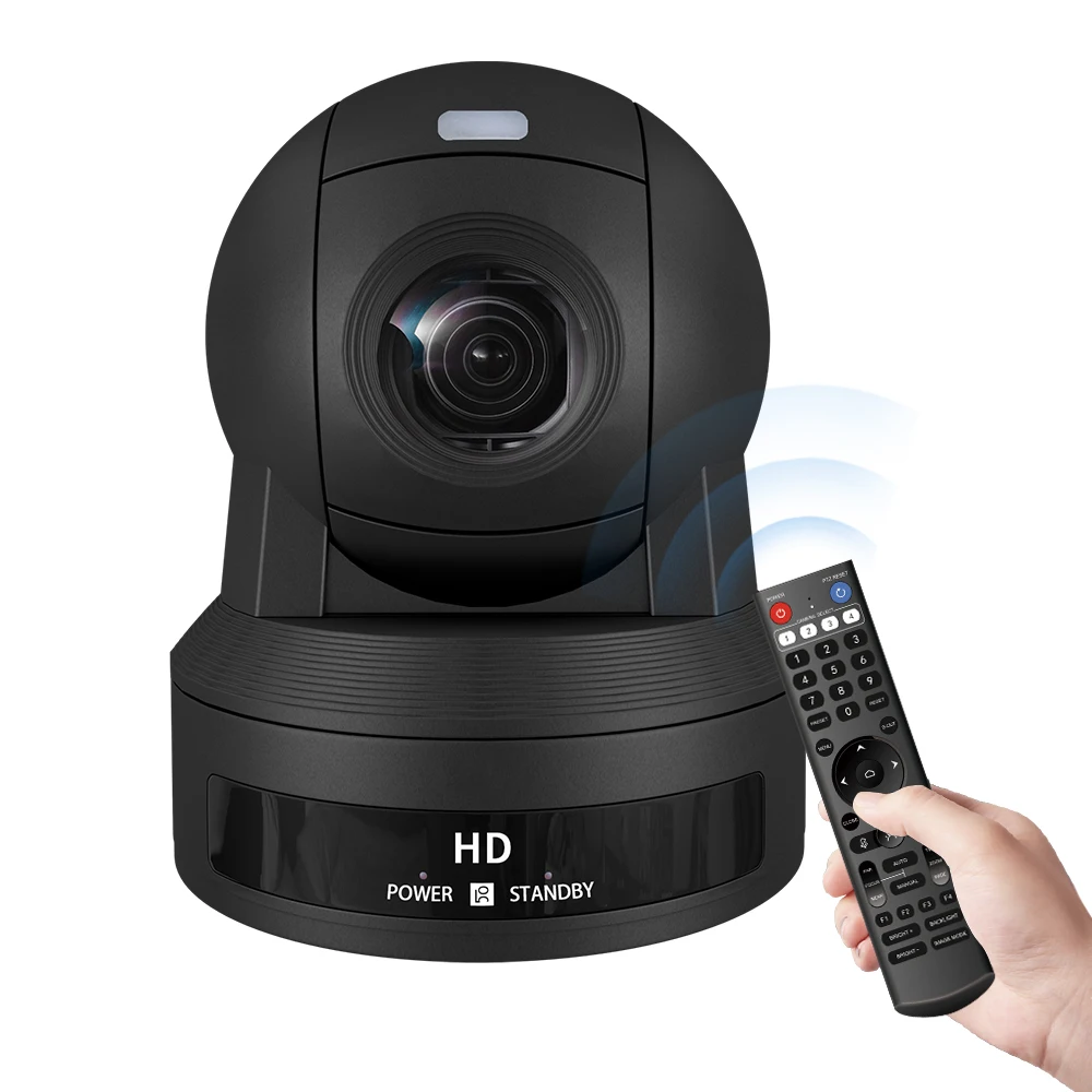 JJTS NDI AI Auto-Tracking Live Streaming 30X Optical Zoom SDI/HDMI/USB Video Conference Room Camera FHD 1080P 60FPS for Church