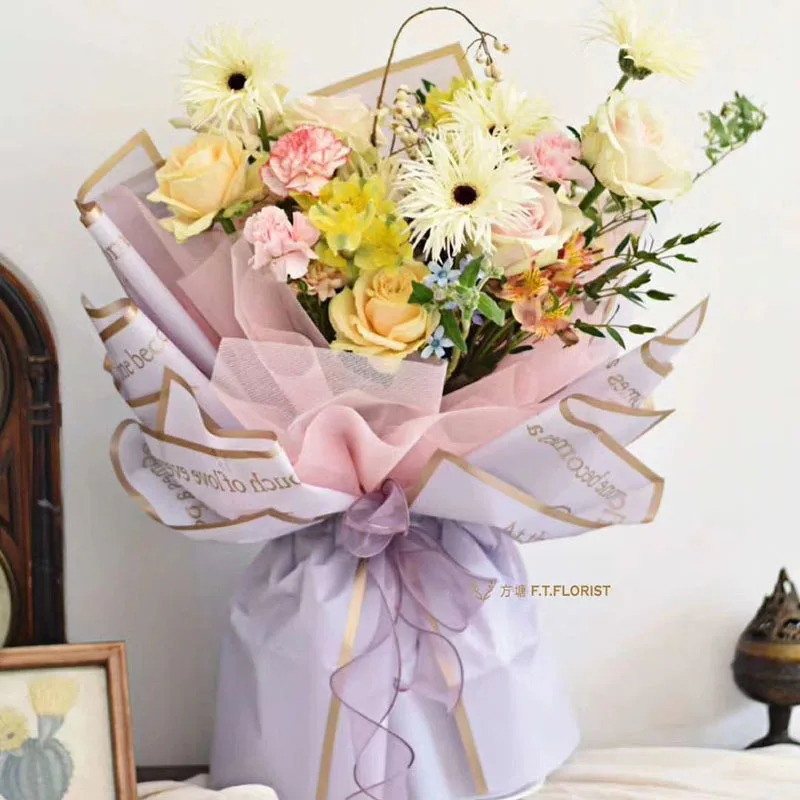 Korea Style Flower Bouquet Wrapping Paper Phnom Penh jelly film Florist Wrapping Paper