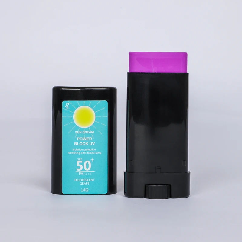 GMPC SPF 50 colored zinc sunblock sun stick glow stick sunscreen 15ml brightening private label water based sunscreen stick