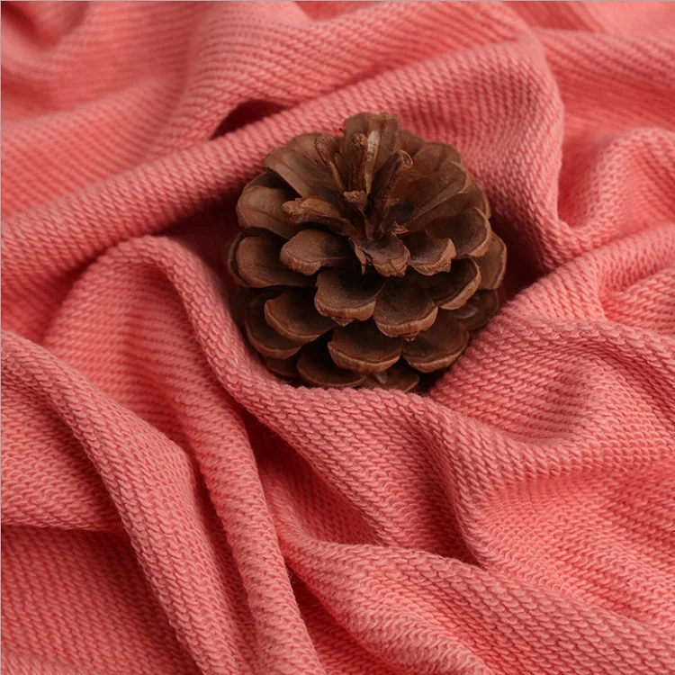 Hoodie loop fishscale printed knitting french terry towlel fabric 100% cotton terry cloth fabric