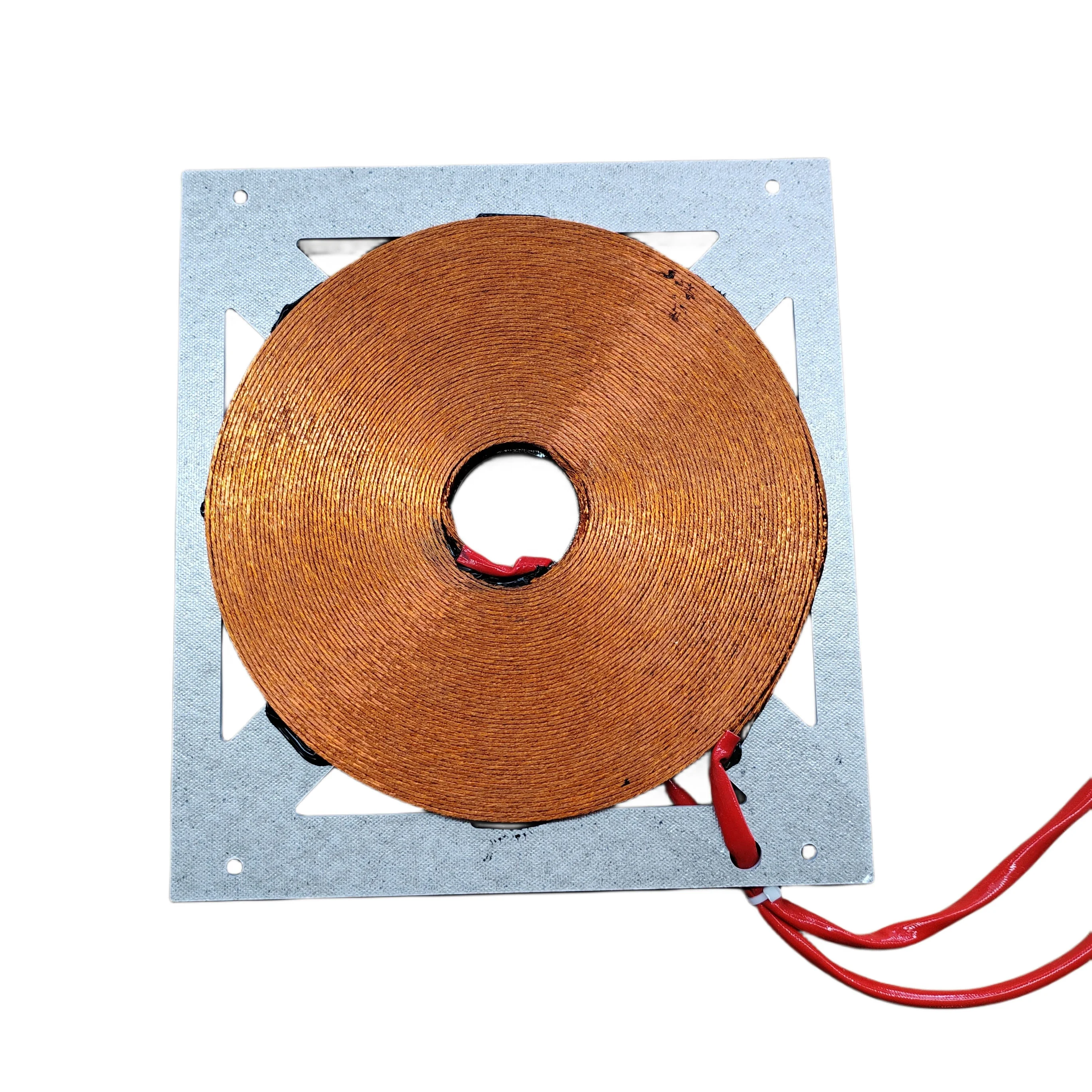 OEM 3.5KW 380V Flat copper wire Coils commercial Induction Heating Coils Induction Cooker coil
