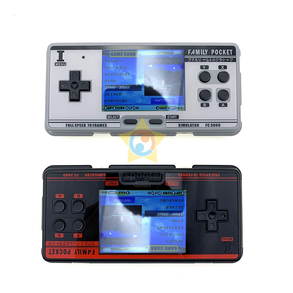 Портативная Карманная игровая консоль для FC3000 1091 встроенных классических игр портативная с поддержкой 8 форматов выход