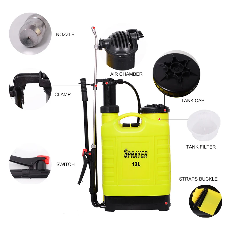 High Quality New PE Farm Agricultural Watering Irrigation Manual Operated Sprayer 16 Litre Knapsack Sprayer
